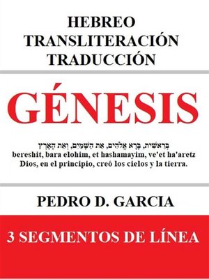 cover image of Génesis--Hebreo Transliteración Traducción